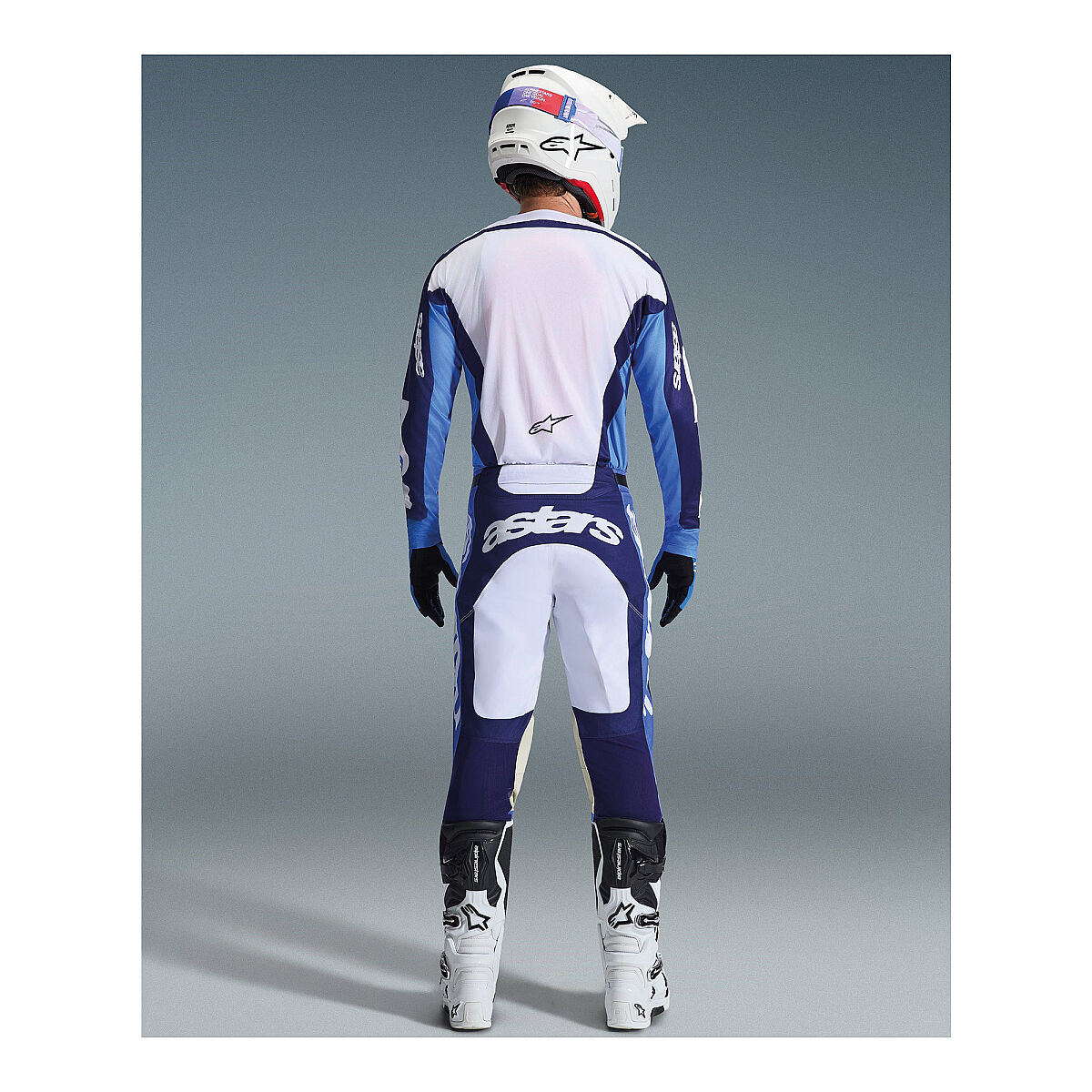 Alpinestars Racer Riway Off-Road Motosiklet Pantolonu Mavi / Beyaz