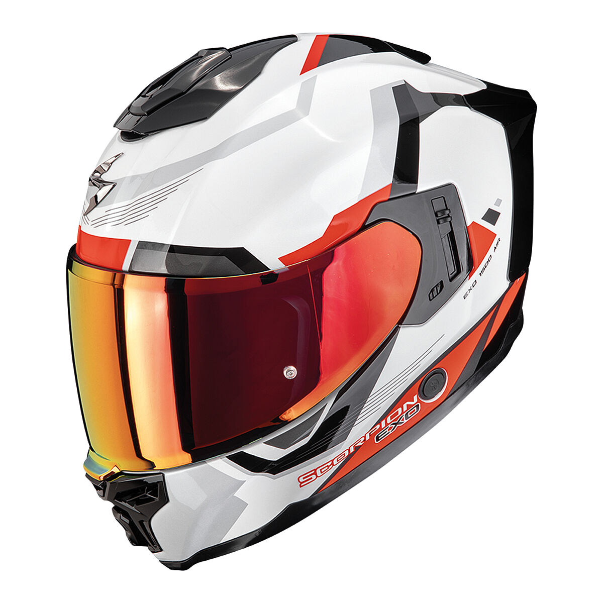 کلاه ایمنی موتورسیکلت Scorpion EXO-1500 Air Apus تمام‌صورت مشکی / خاکستری