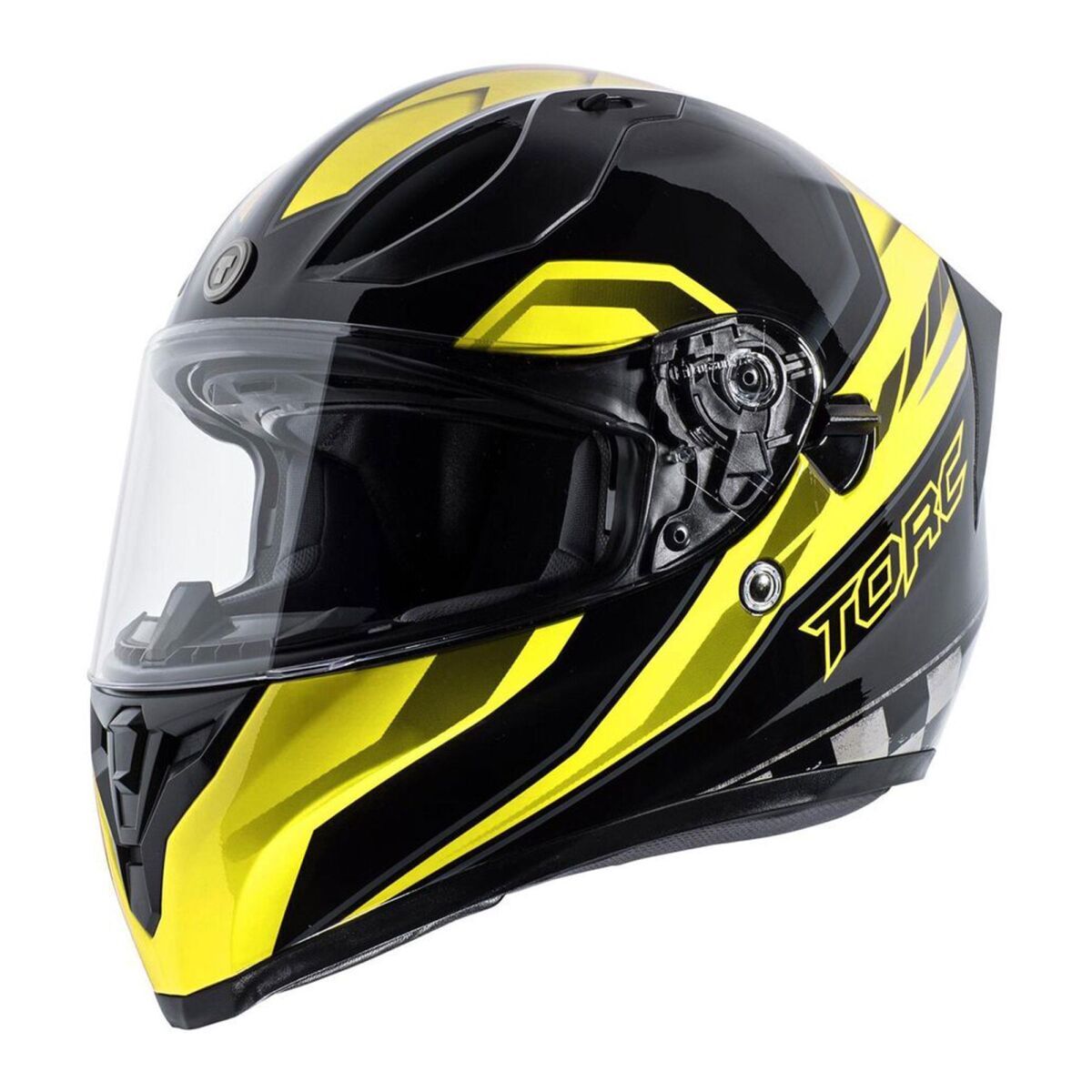 کلاه ایمنی موتورسیکلت Torc T-15 Edge تمام‌صورت زرد