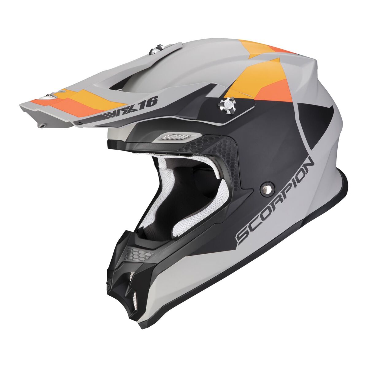 کلاه ایمنی موتورسیکلت Scorpion VX-16 Evo Air Analog آفرود کلاه ایمنی مشکی / قرمز