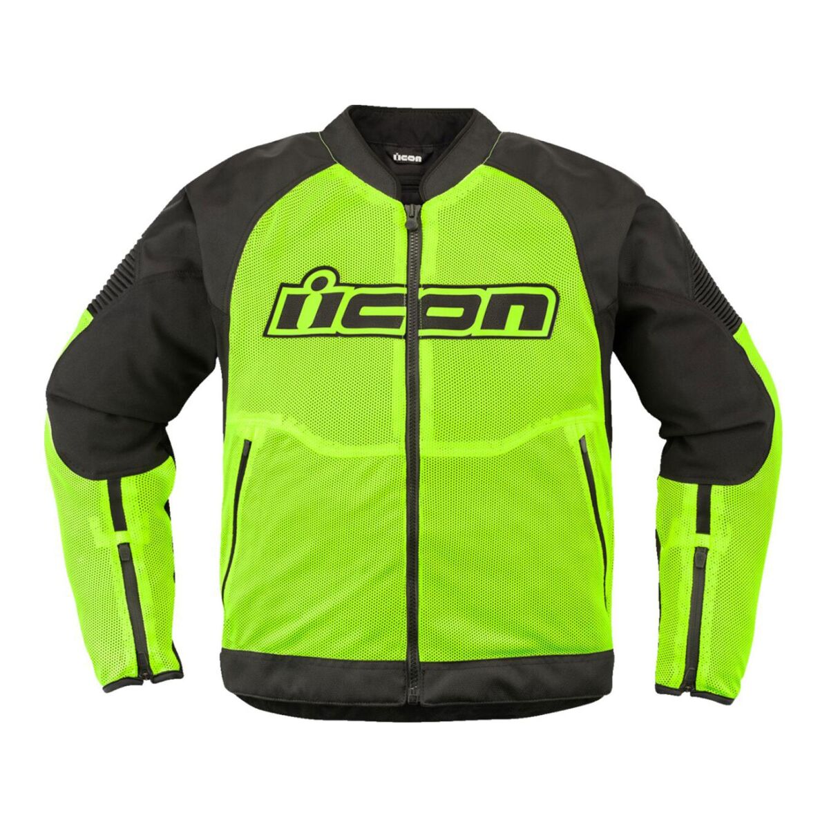 Icon Overlord 3 Mesh Korumalı Motosiklet Montu Siyah / Sarı