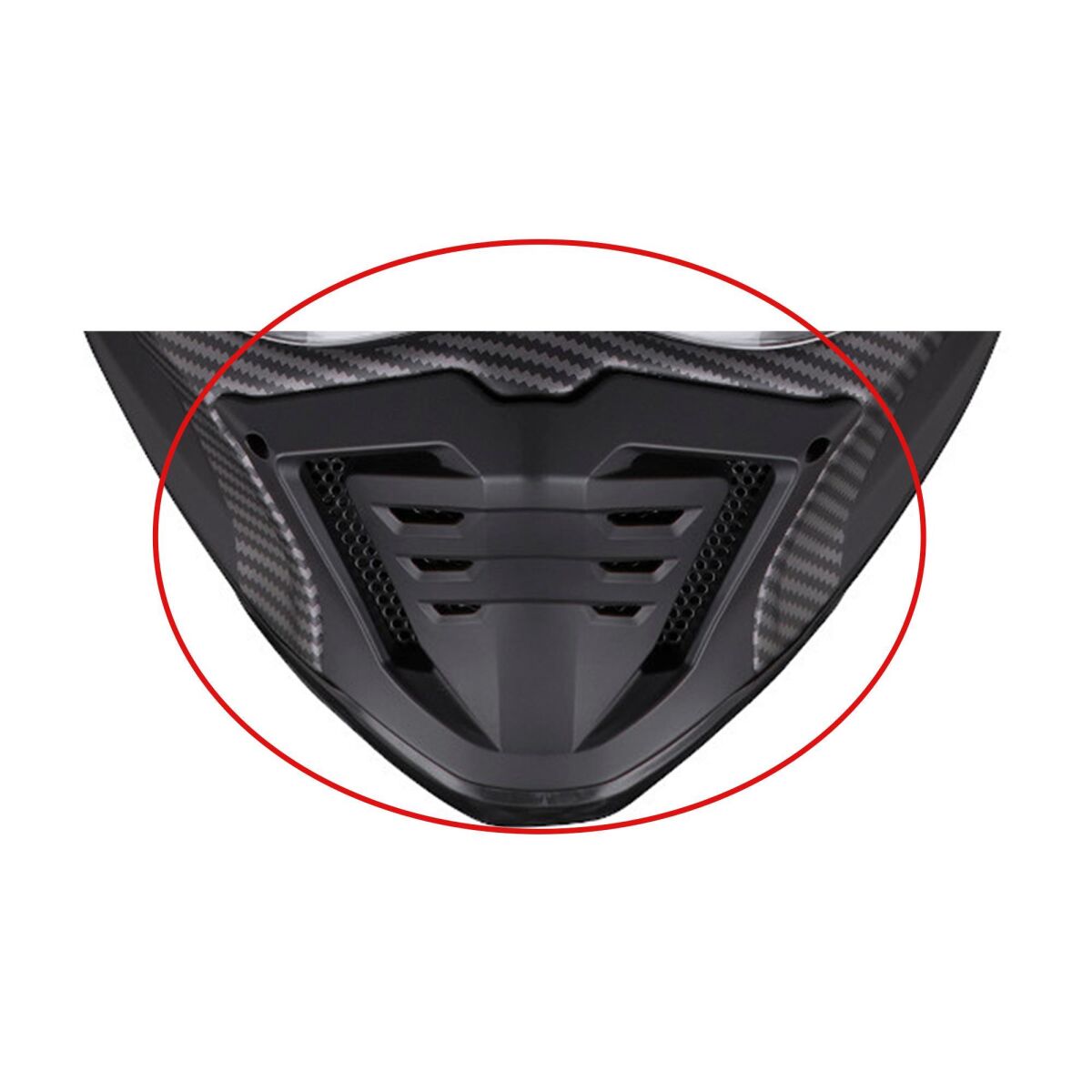 Scorpion EXO HX1 Carbon SE Çene Havalandırması Siyah / Gümüş