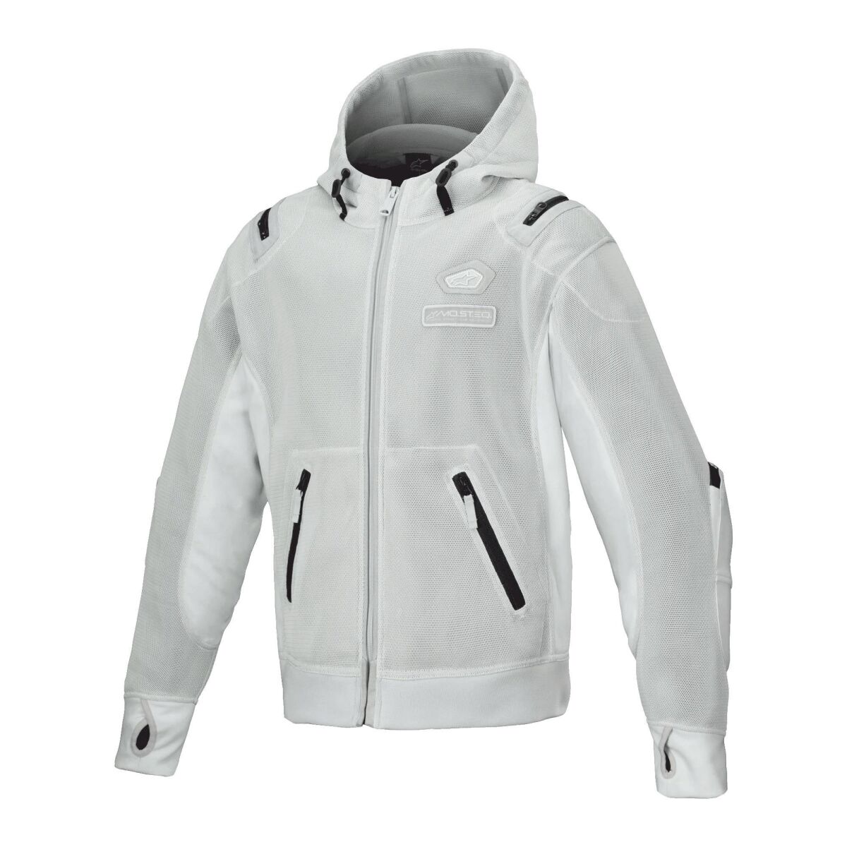 Alpinestars Moflow Air Tech Hoodie Protective Motorcycle Jacket Grey