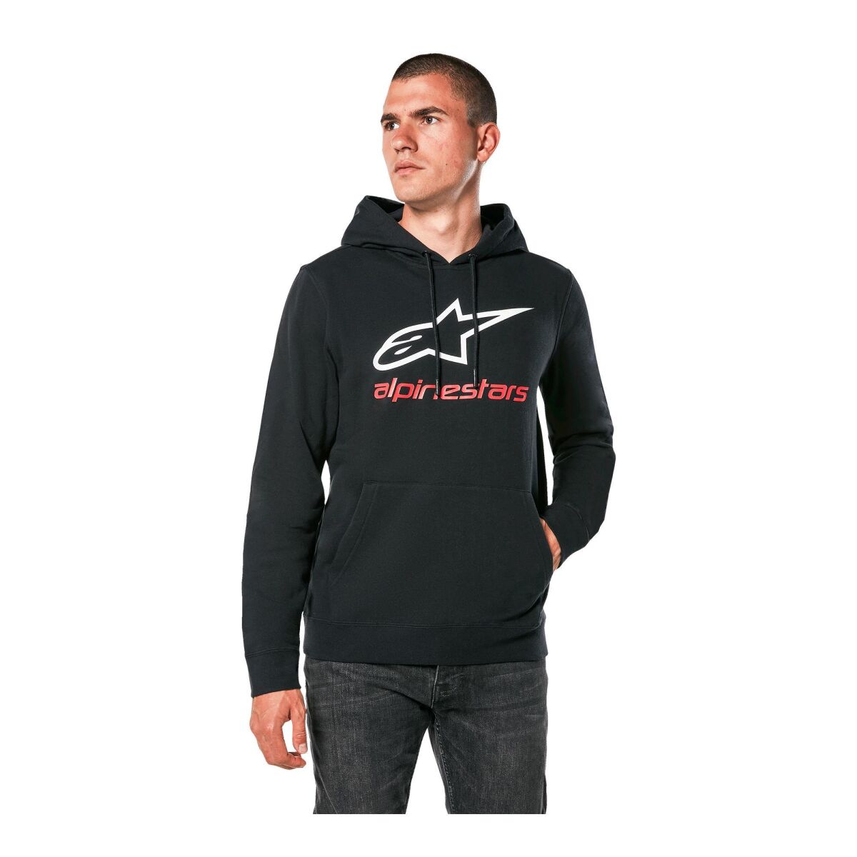 Alpinestars Always V3 Hoodie Kapüşonlu Sweatshirt Siyah / Beyaz / Kırmızı