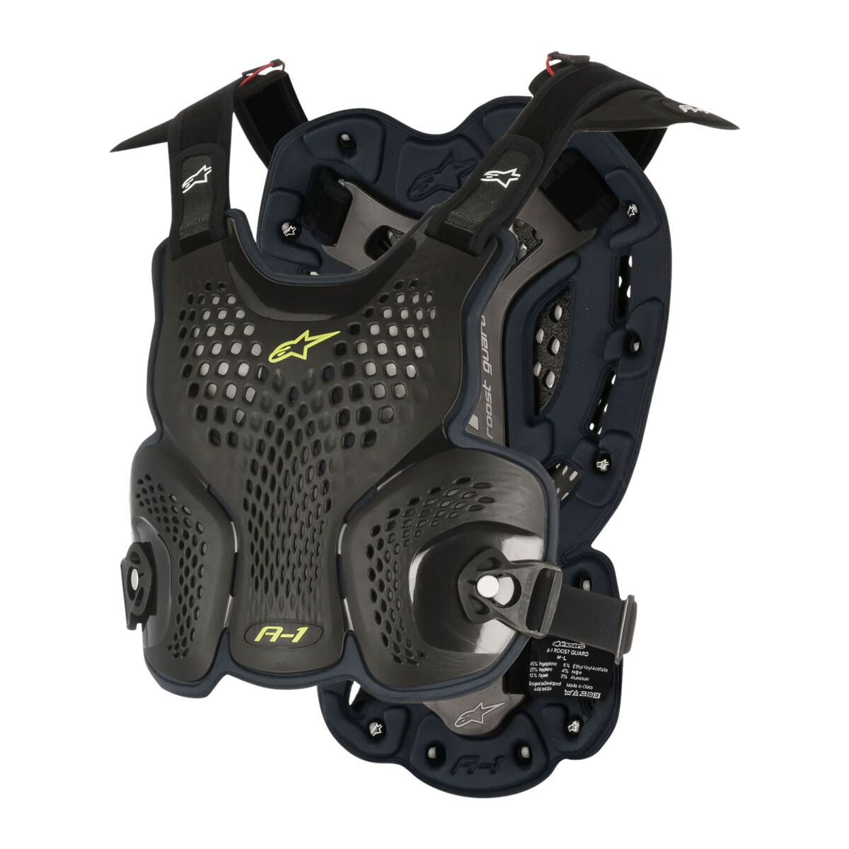 تجهیزات محافظ موتور Alpinestars A-1 سینه و کمر محافظsı مشکی / زرد