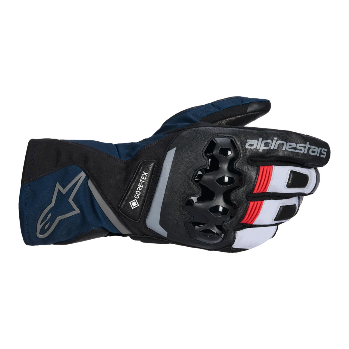 Alpinestars WT-8 Gore-Tex Korumalı Motosiklet Eldiveni Siyah / Mavi / Beyaz