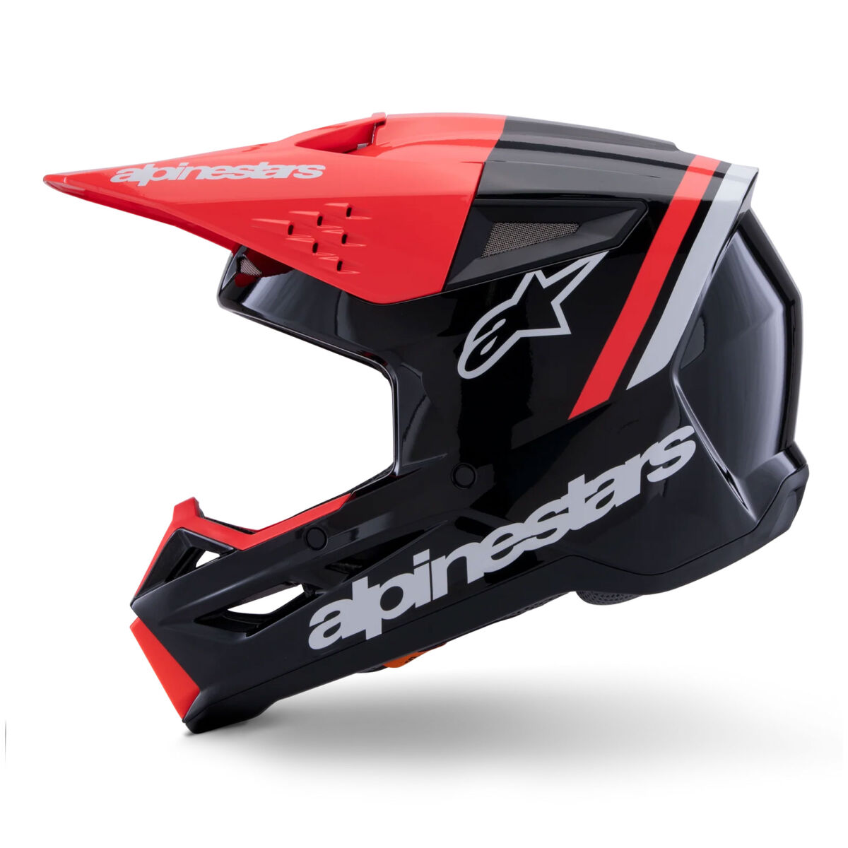 Alpinestars SM3 Radium Off-Road Kaskı Siyah / Kırmızı / Beyaz