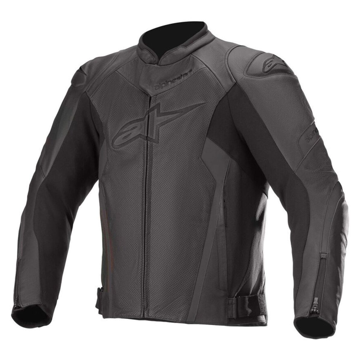 Alpinestars Faster V3 Airflow Protective Leather Motorcycle Jacket Black / White