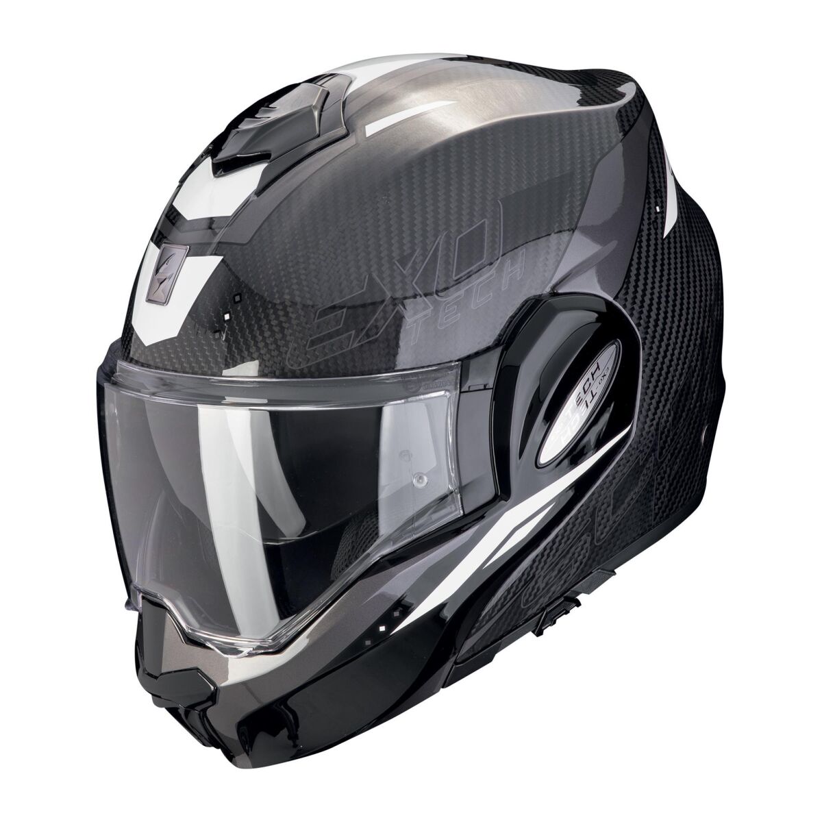 کلاه ایمنی موتورسیکلت Scorpion Exo-Tech Evo Pro Acuti فک بازشو موتورسیکلت خاکستری / مشکی / قرمز