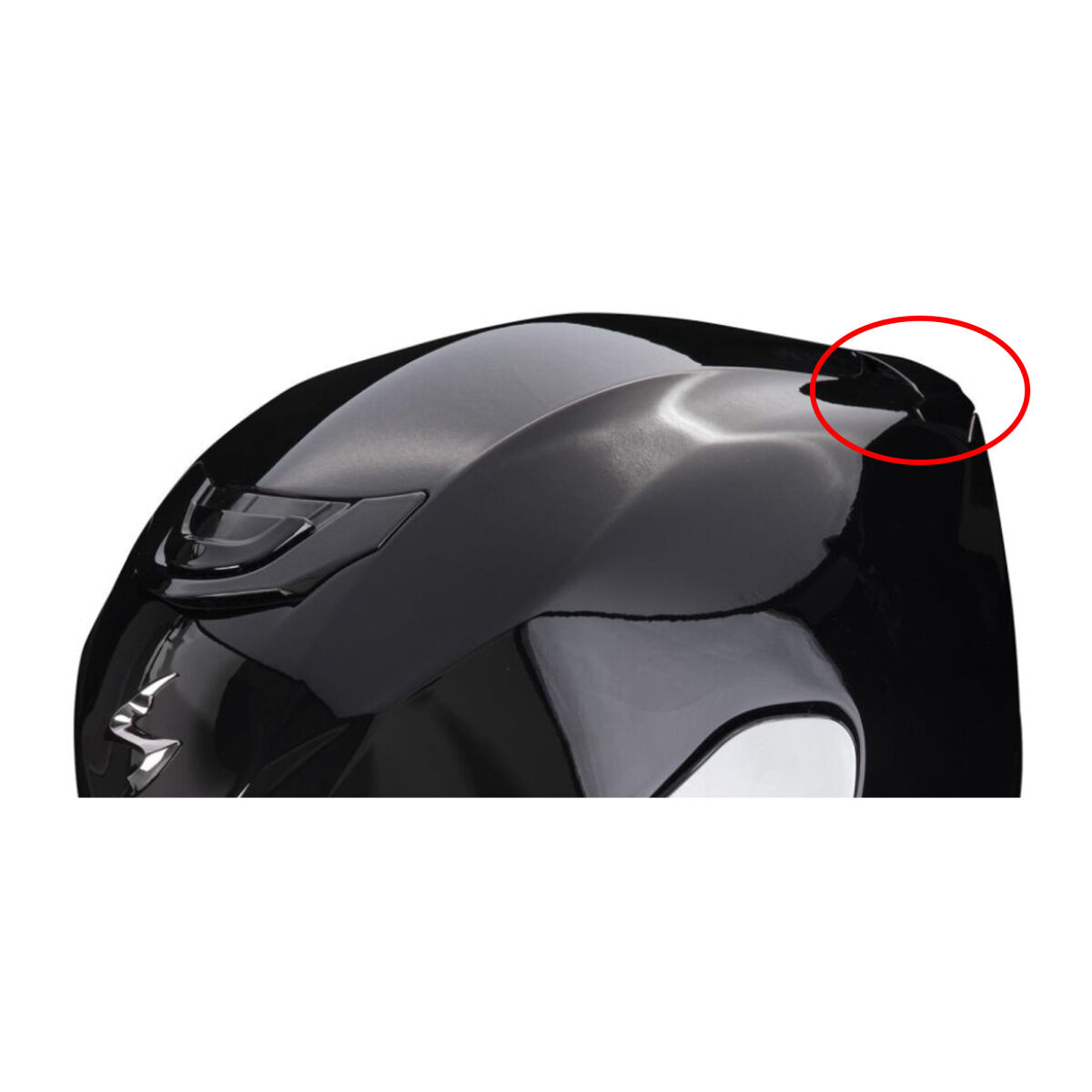 Scorpion EXO 391 عقب تهویه مشکی