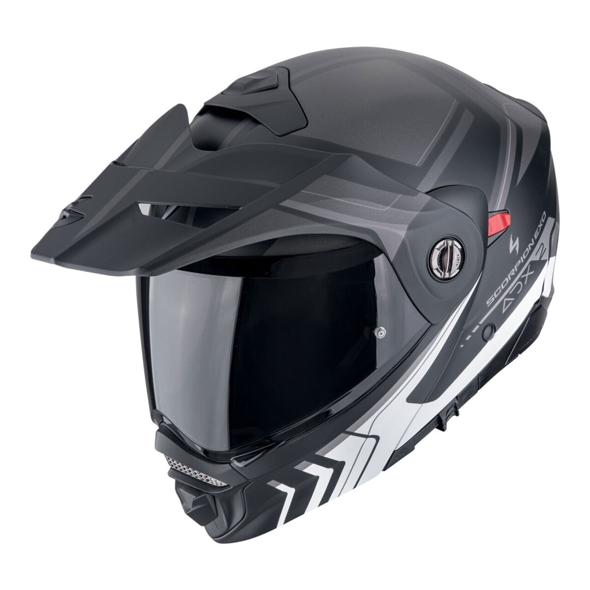 Scorpion ADX-2 Kamps Adv Motosiklet Kaskı Gri / Kırmızı