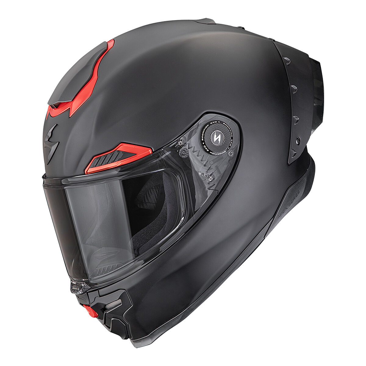 Scorpion Apex GT-Race Air Carbon Kapalı Motosiklet Kaskı Mat Siyah / Kırmızı