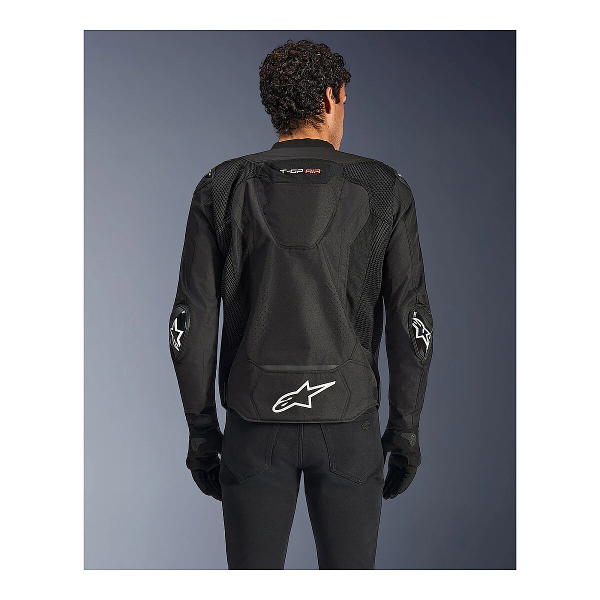 کاپشن موتورسیکلت Alpinestars T-GP Air محافظ‌دار مشکی