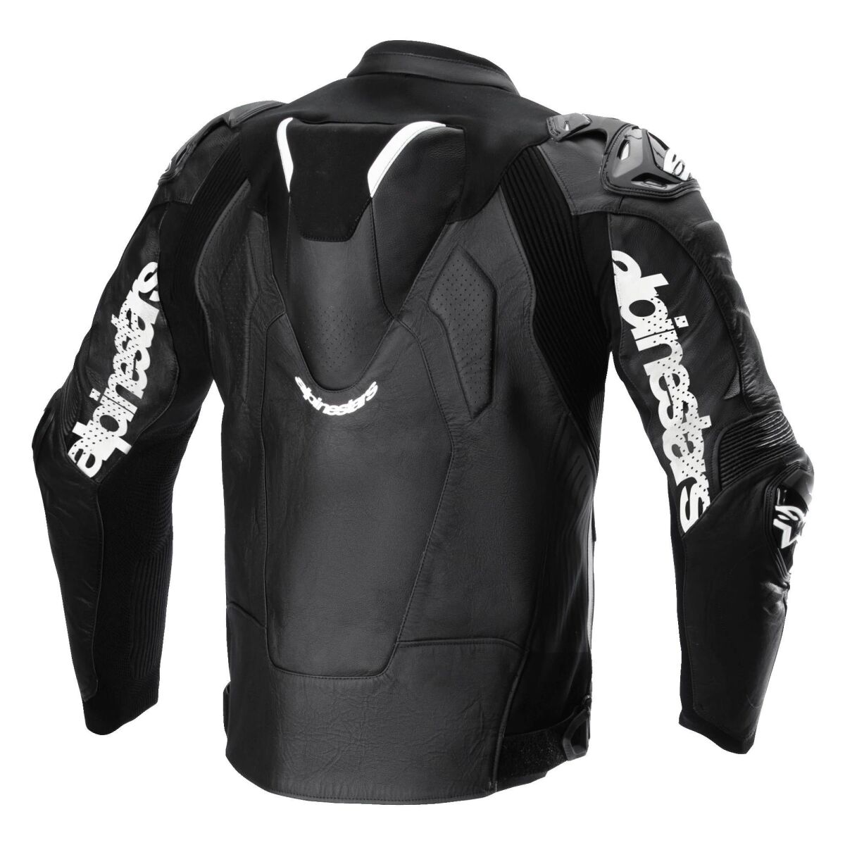 کاپشن موتورسیکلت Alpinestars ATEM V5 محافظ‌دار چرمی مشکی / سفید