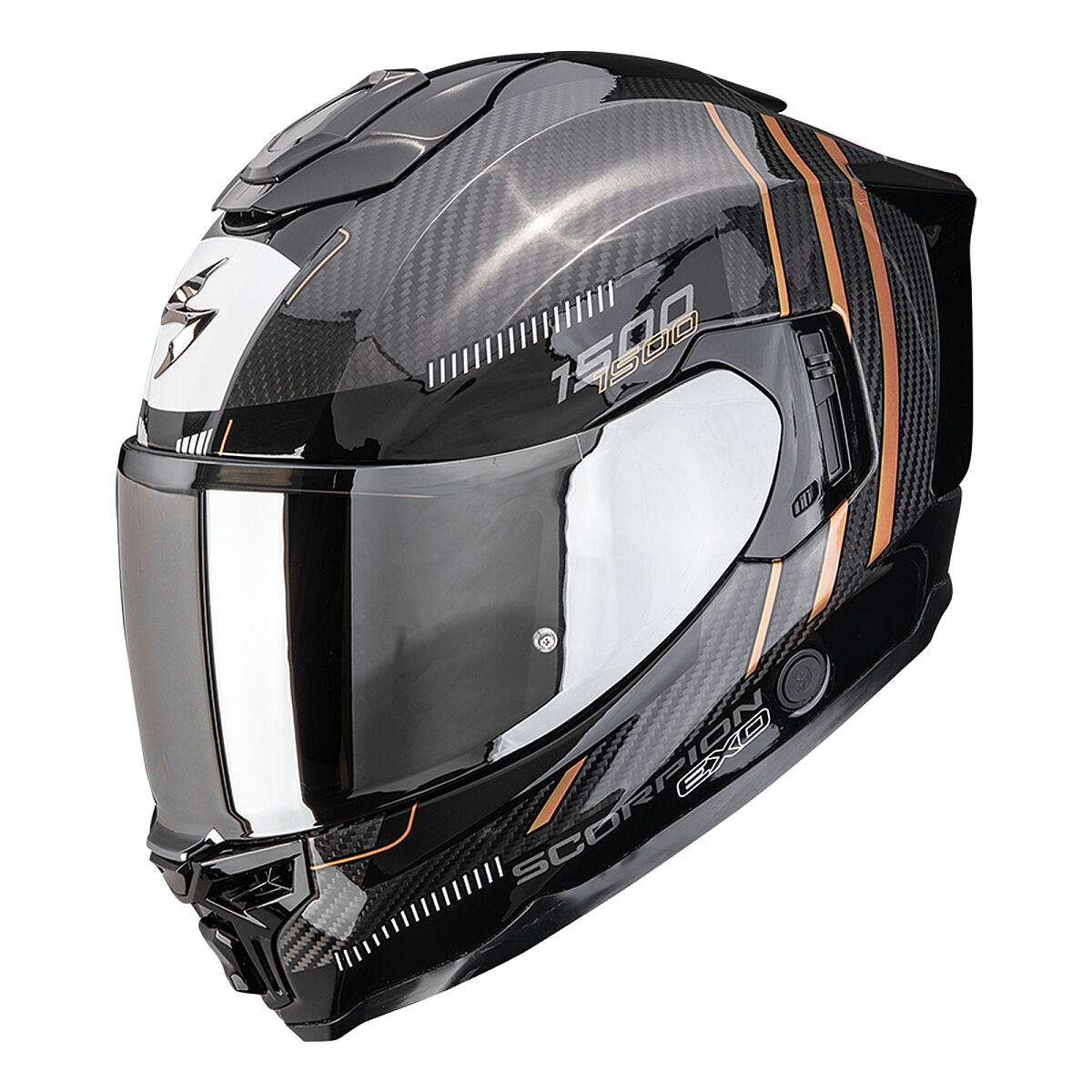 کلاه ایمنی موتورسیکلت Scorpion EXO-1500 Air Apus تمام‌صورت مشکی / خاکستری