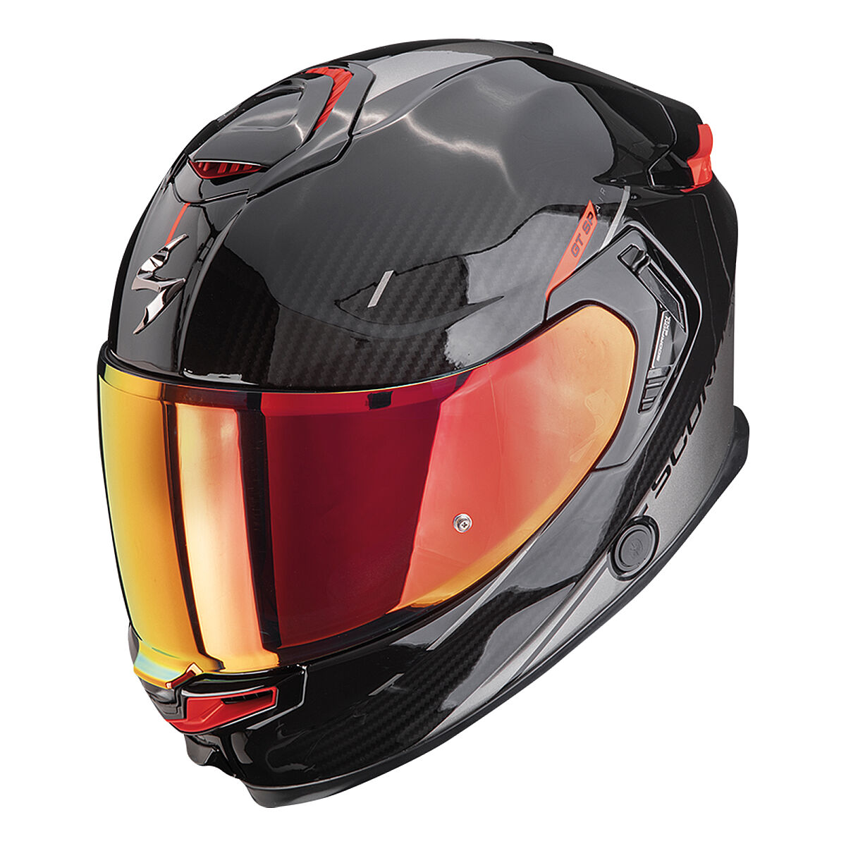 کلاه ایمنی موتورسیکلت Scorpion Apex GT-SP Air کربن Asphalt تمام‌صورت مشکی / آبی