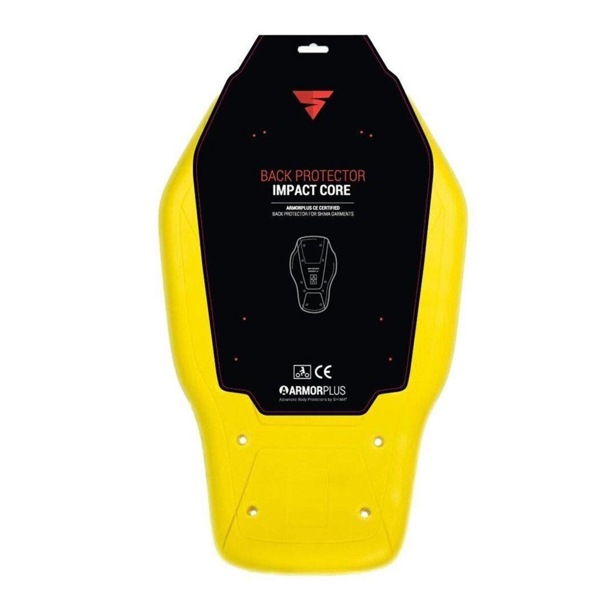 تجهیزات محافظ موتور Shima Impact Core M Pro کمر محافظsı زرد