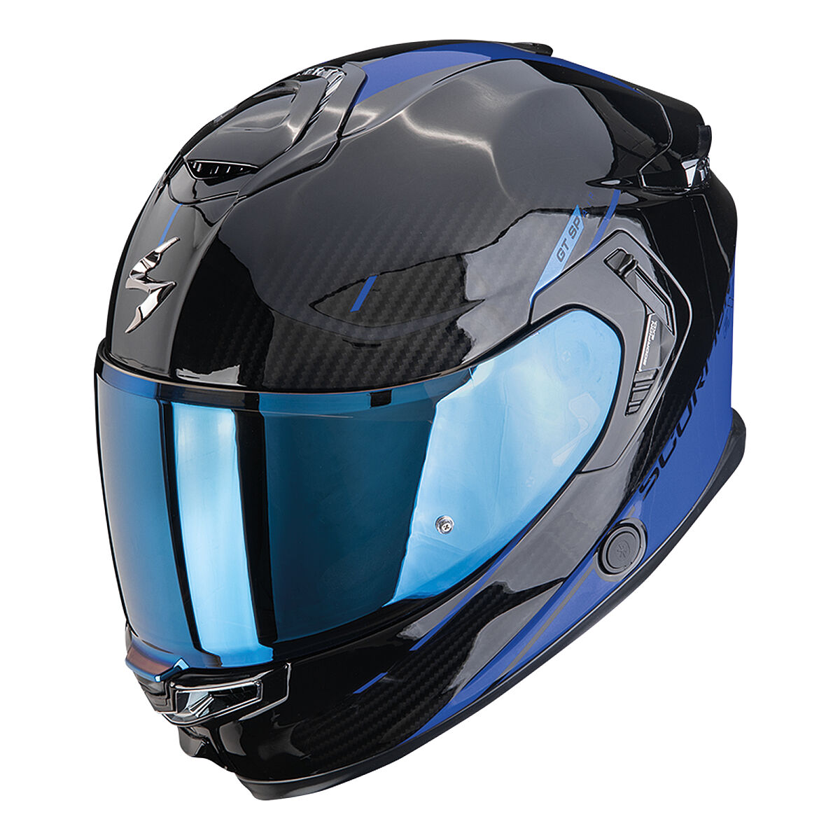 Scorpion Apex GT-SP Air Carbon Asphalt Kapalı Motorcycle Helmet Black / Blue