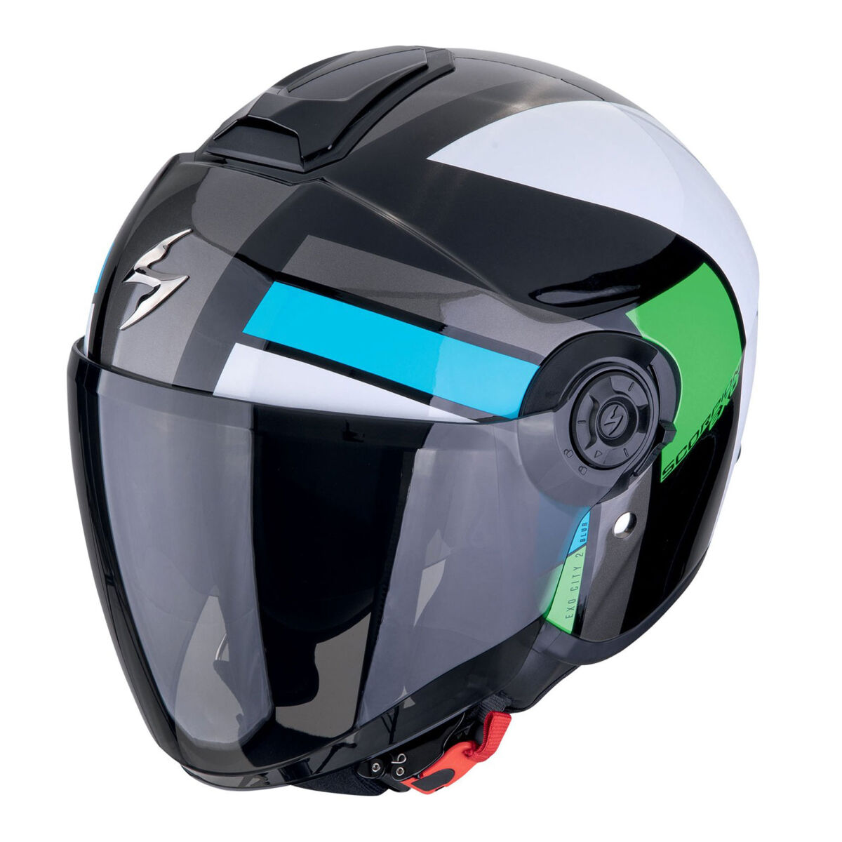 Scorpion EXO City 2 Vita Light Motorcycle Helmet Metalik Black / White