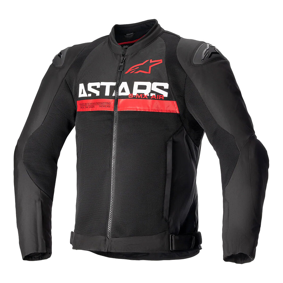 کاپشن موتورسیکلت Alpinestars SMX Air محافظ‌دار مشکی / سفید / قرمز