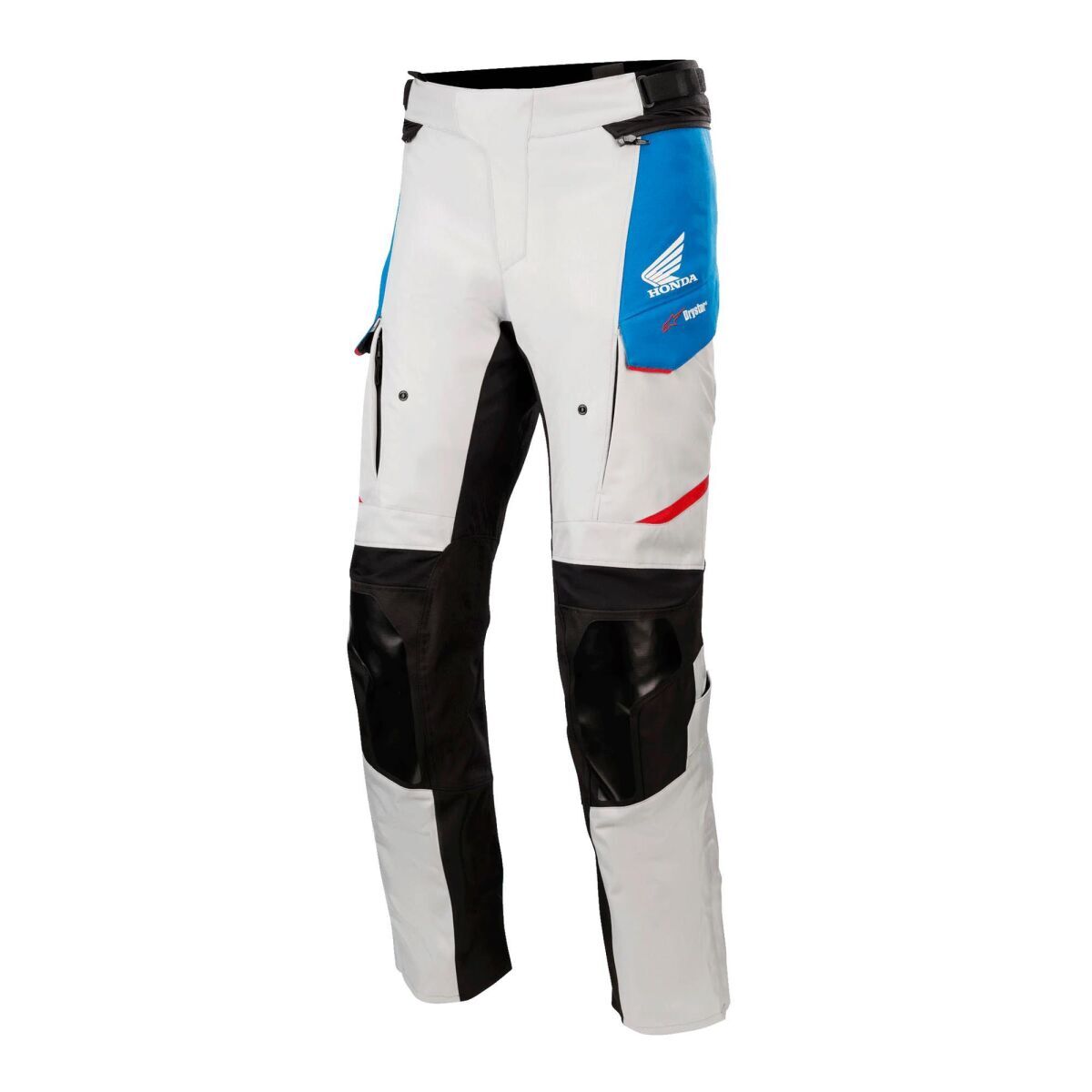 شلوار موتورسیکلت Alpinestars Honda Andes V3 Drystar محافظ‌دار خاکستری / مشکی / آبی