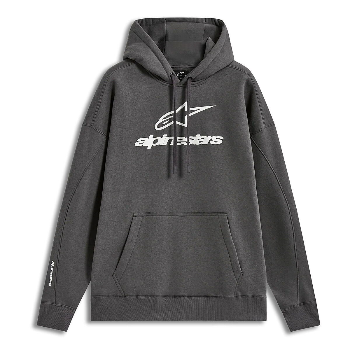 پوشاک روزمره موتور Alpinestars Prelude Oversize هودی کلاه‌دار سویشرت تیره خاکستری