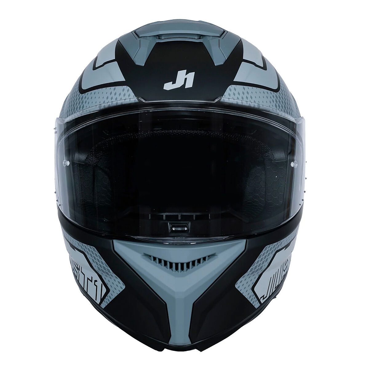 Just1 J-STR Union Kapalı Motorcycle Helmet Matte Black / Grey