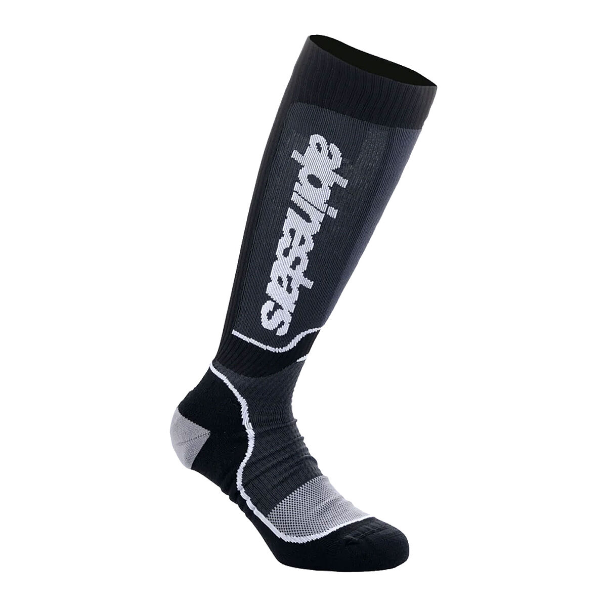 تجهیزات آفرود Alpinestars Youth MX Plus موتورکراس جوراب (9-16 سال) مشکی / سفید
