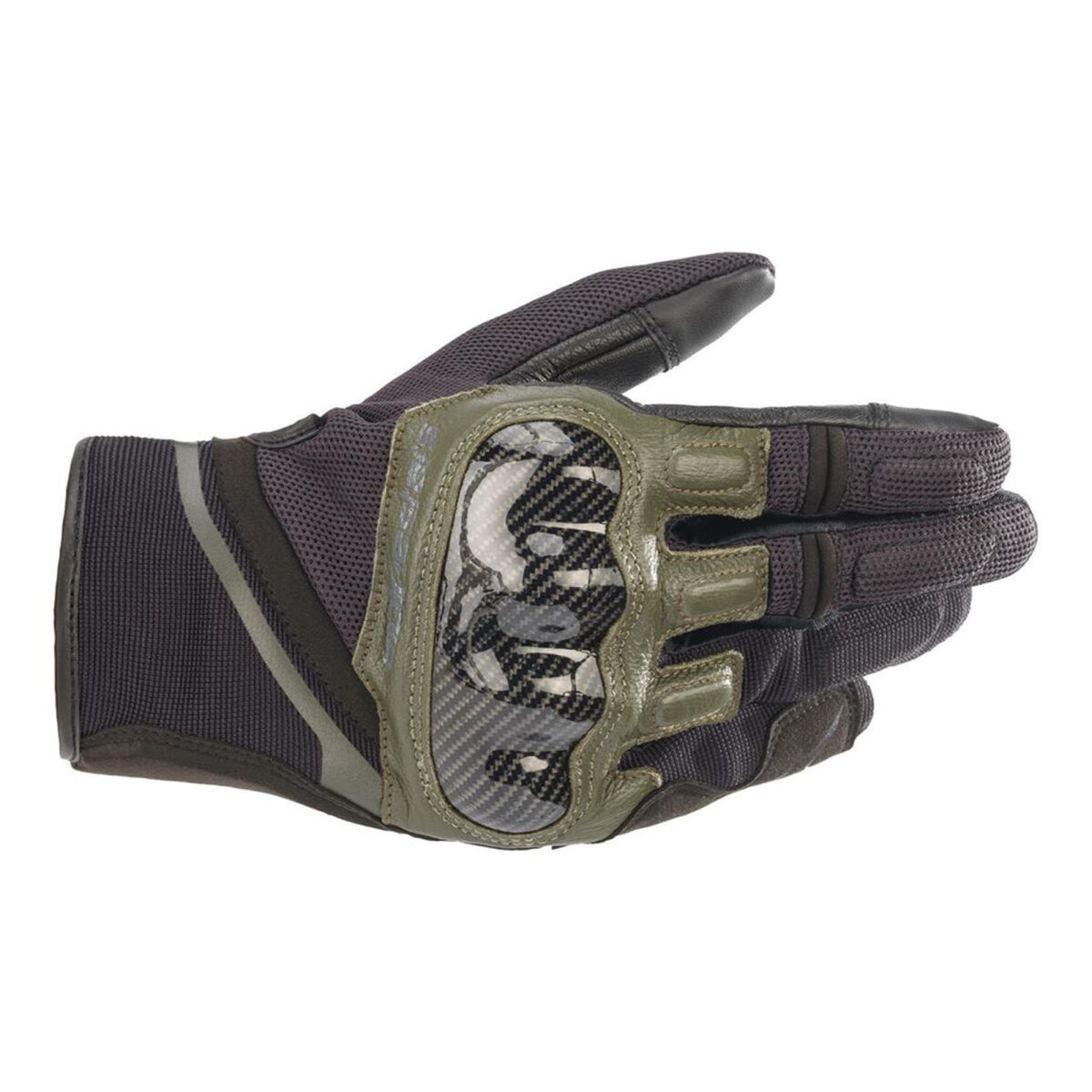 دستکش موتورسیکلت Alpinestars Chrome محافظ‌دار مشکی / سبز