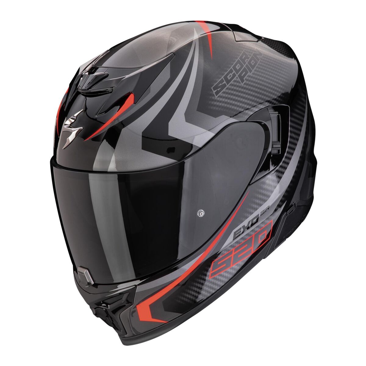کلاه ایمنی موتورسیکلت Scorpion EXO 520 Evo Air Sensus تمام‌صورت مات مشکی / صورتی