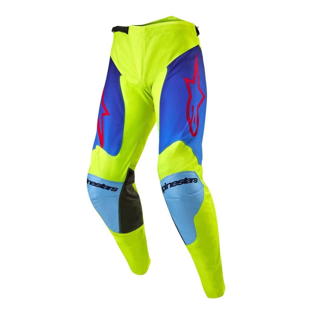 Alpinestars Racer Hoen Kros Motosiklet Pantolonu Sarı / Mavi / Kırmızı