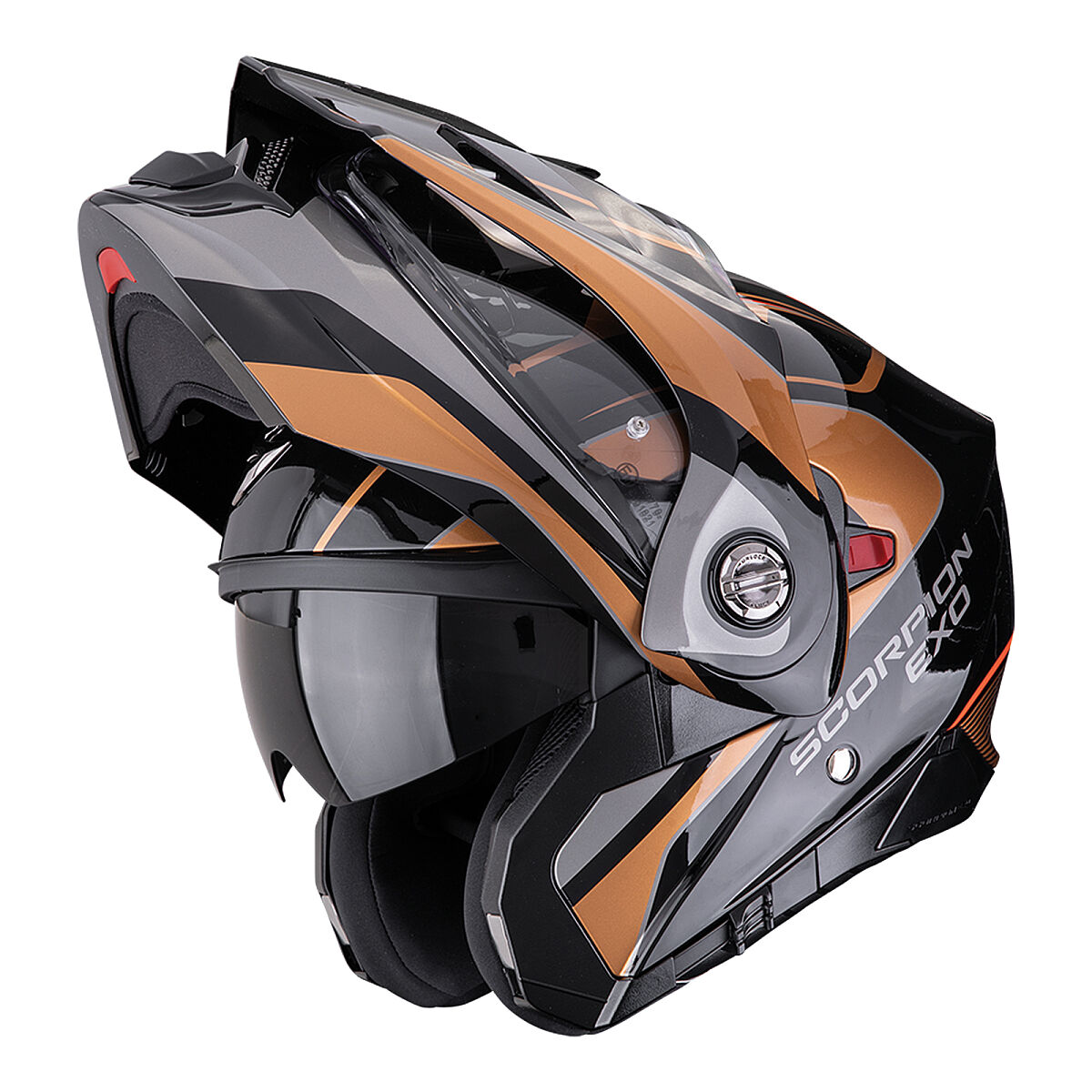 Scorpion ADX-2 Kamps Adv Motosiklet Kaskı Siyah / Bakır
