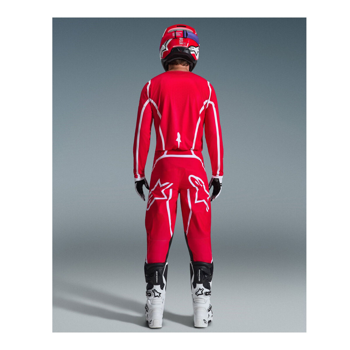 Alpinestars Fluid Apex Off-Road Motorcycle Jerseyi Red / White