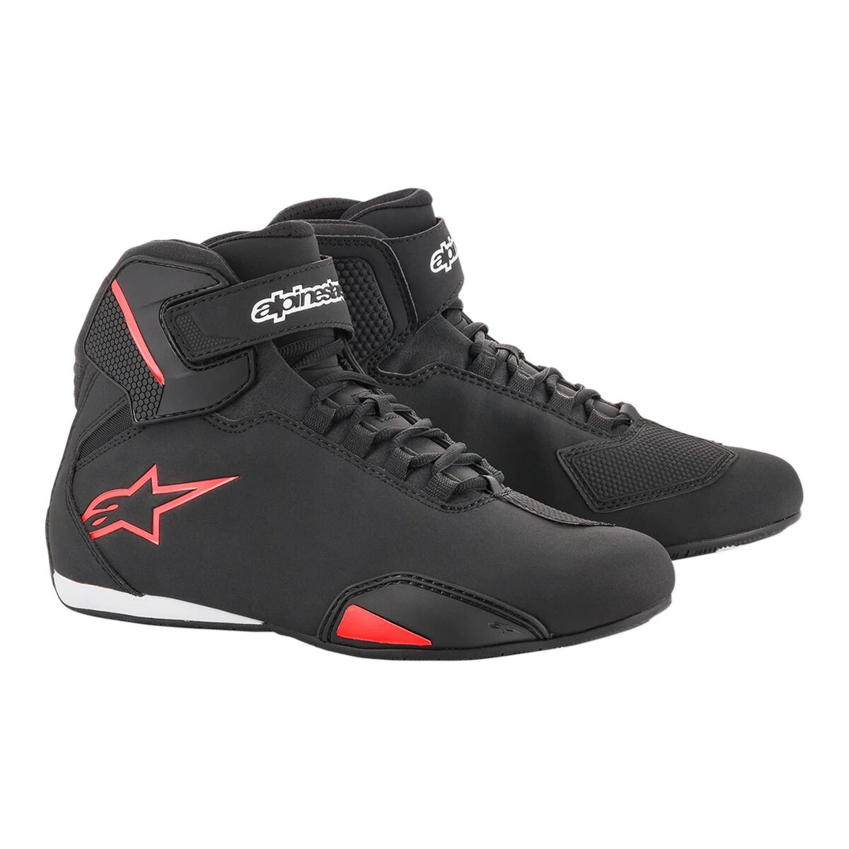بوت موتورسیکلت Alpinestars Sektor محافظ‌دار مشکی / سفید / قرمز