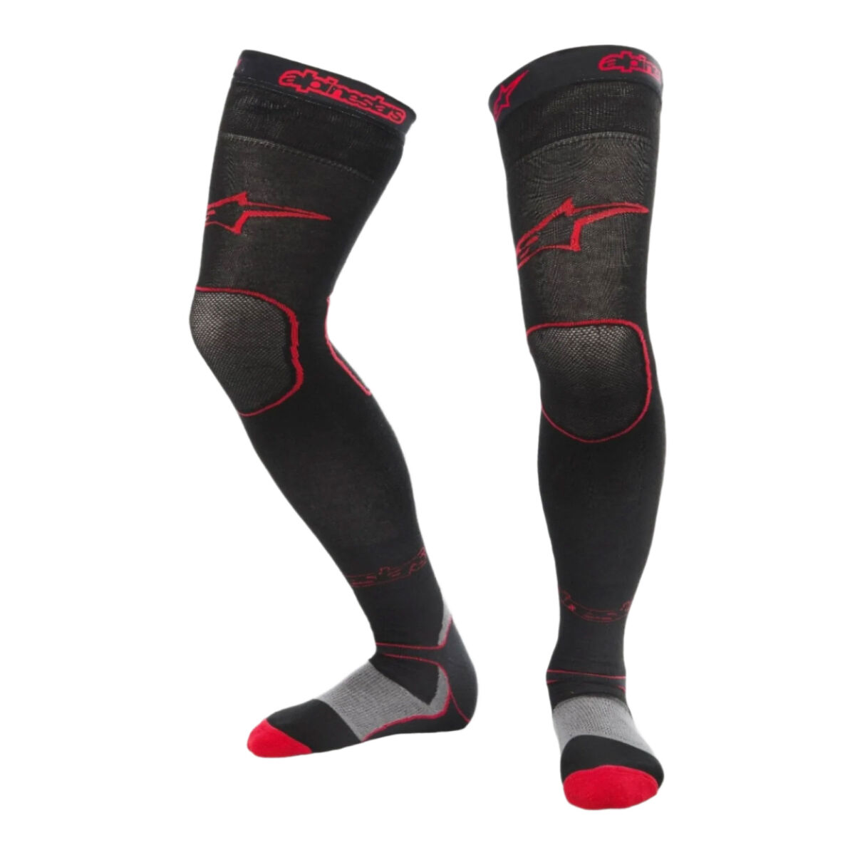 Alpinestars MX Plus Uzun Off-Road Çorabı Siyah / Kırmızı