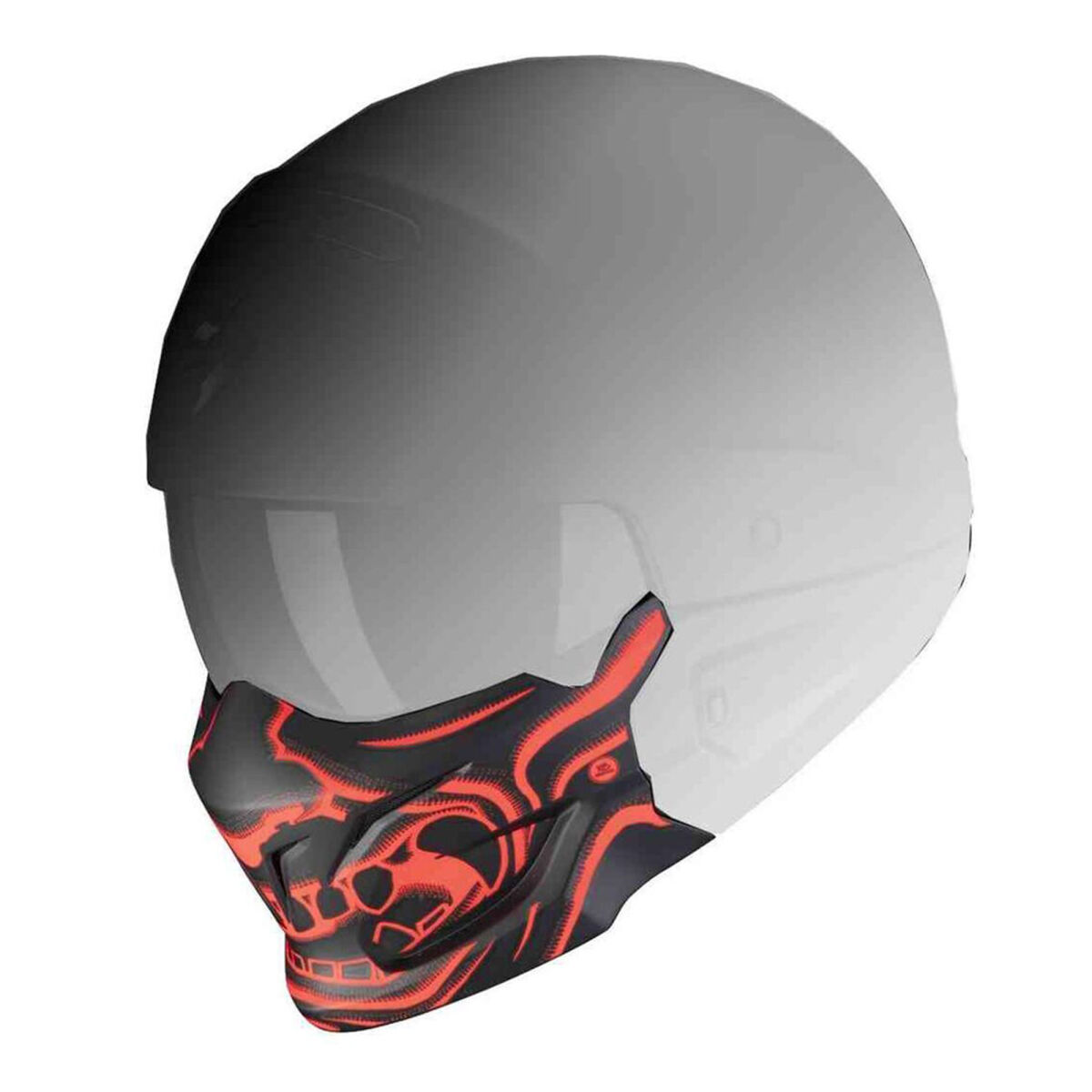 Scorpion EXO COMBAT Evo Samurai Maske Matte Black / Red