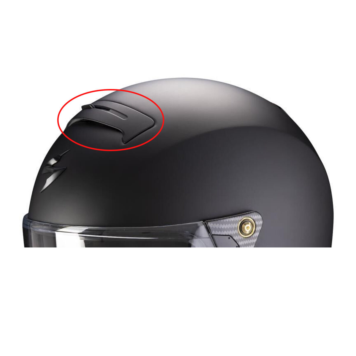 Scorpion EXO HX1 تاج تهویه مات مشکی