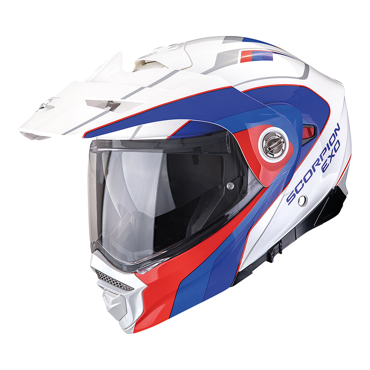 Scorpion ADX-2 Kamps Adv Motosiklet Kaskı Gri / Kırmızı