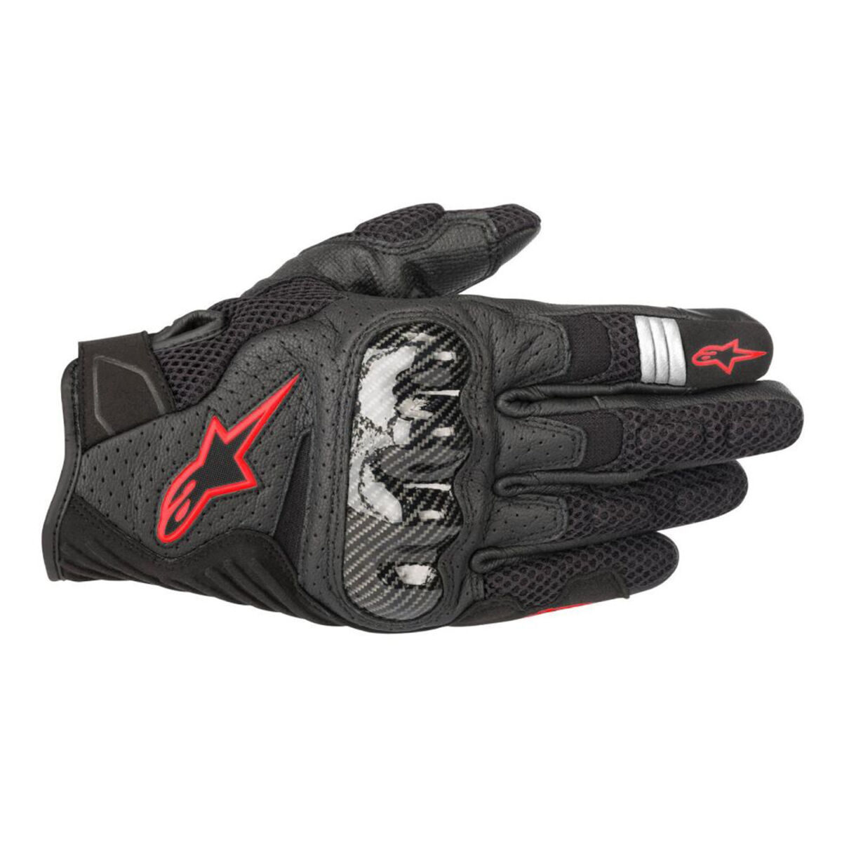 Alpinestars SMX-1 Air V2 Protective Motorcycle Glove Black / Red