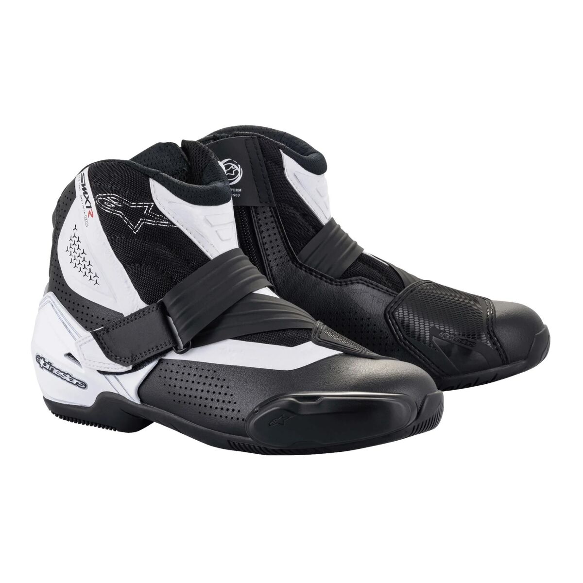 Alpinestars SMX S Protective Spor Motorcycle Boot Black / White