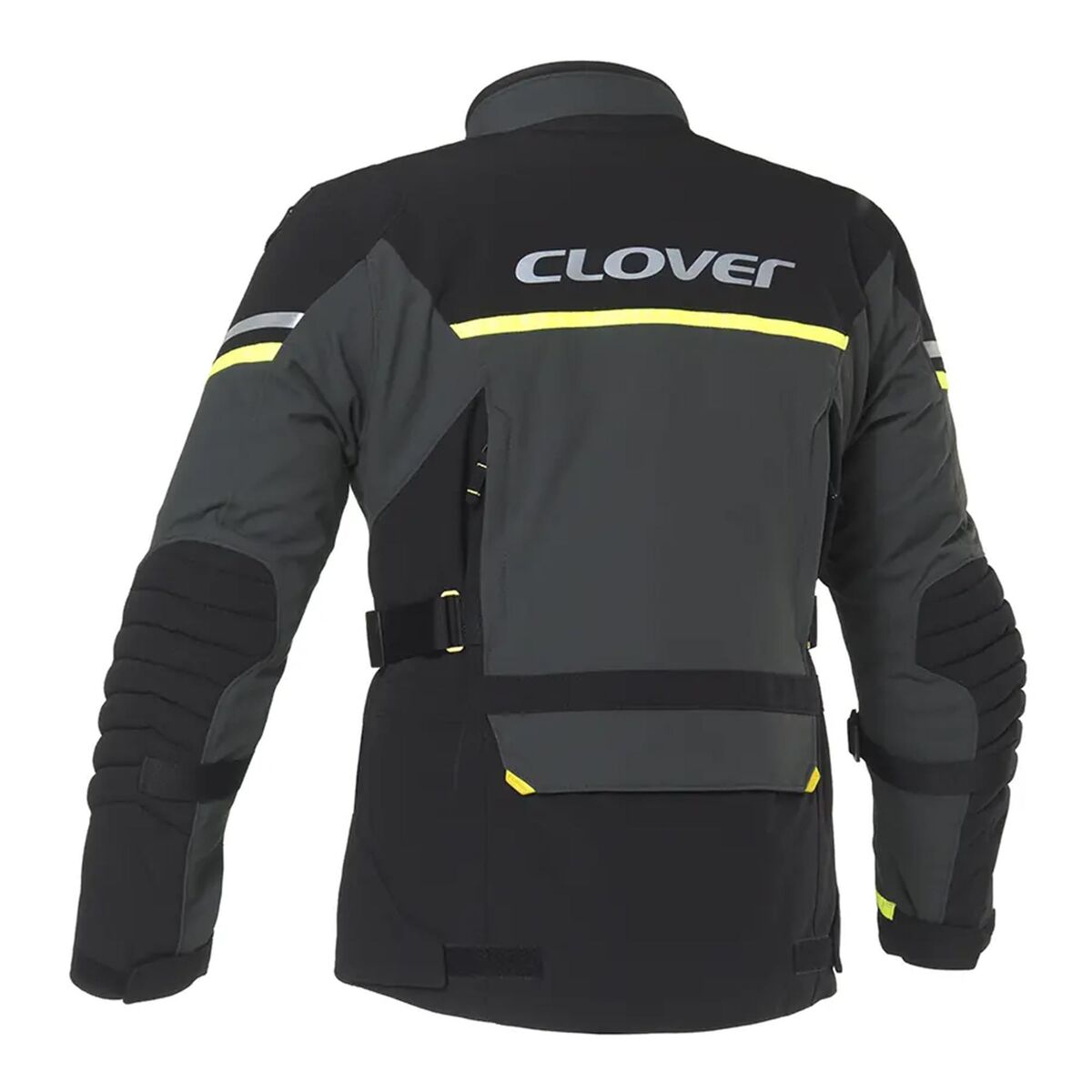 کاپشن موتورسیکلت Clover Savana-4 WP محافظ‌دار مشکی / زرد