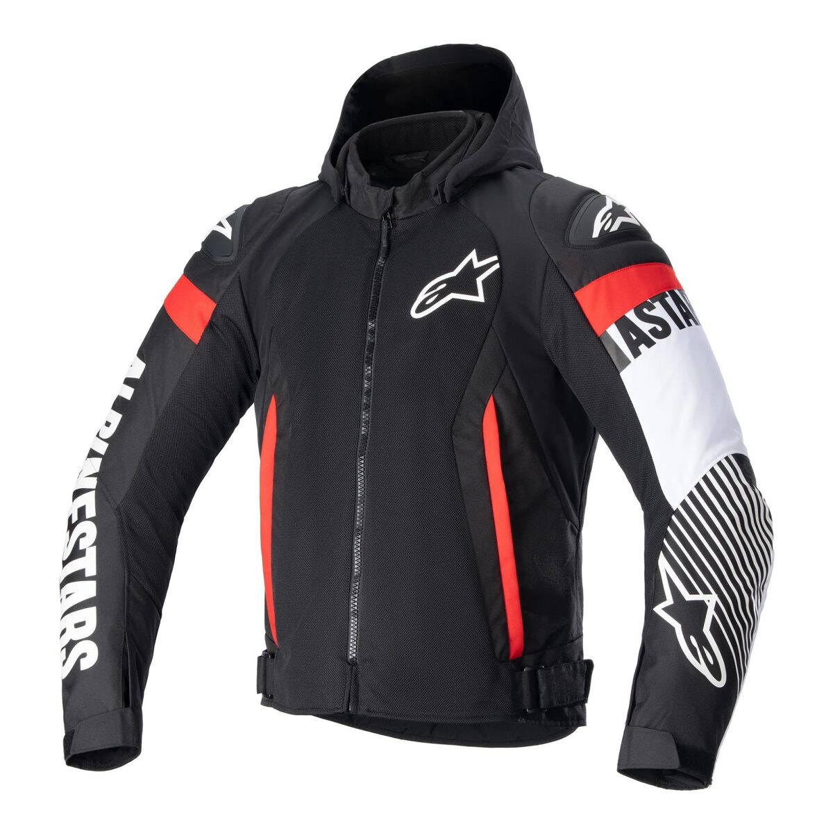 Alpinestars Zaca Air Yazlık Korumalı Motosiklet Montu Siyah / Beyaz / Kırmızı