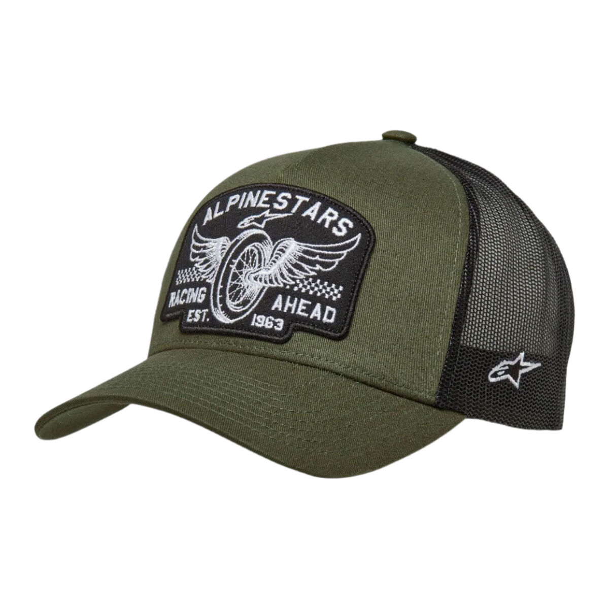 پوشاک روزمره موتور Alpinestars Heritage Patch Trucker کلاه کپ سبز / مشکی