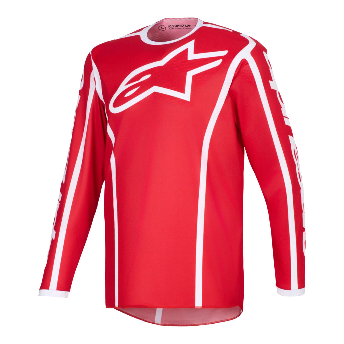 Alpinestars Fluid Apex Off-Road Genç Motosiklet Jerseyi Kırmızı / Beyaz