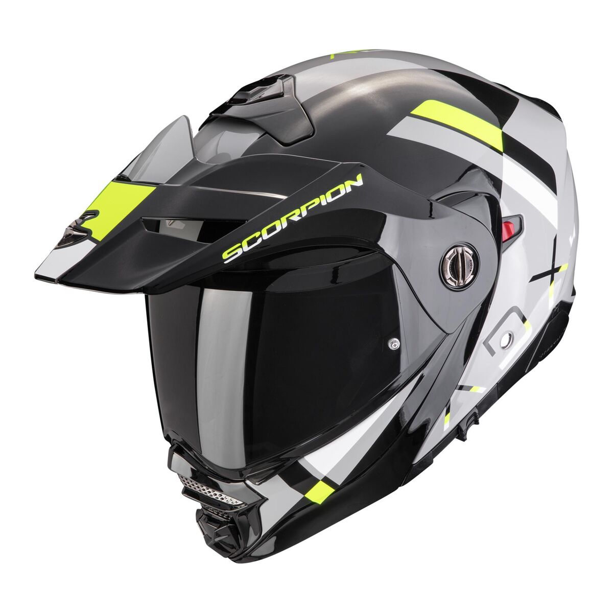 کلاه ایمنی موتورسیکلت Scorpion ADX-2 Kamps Adv خاکستری / قرمز