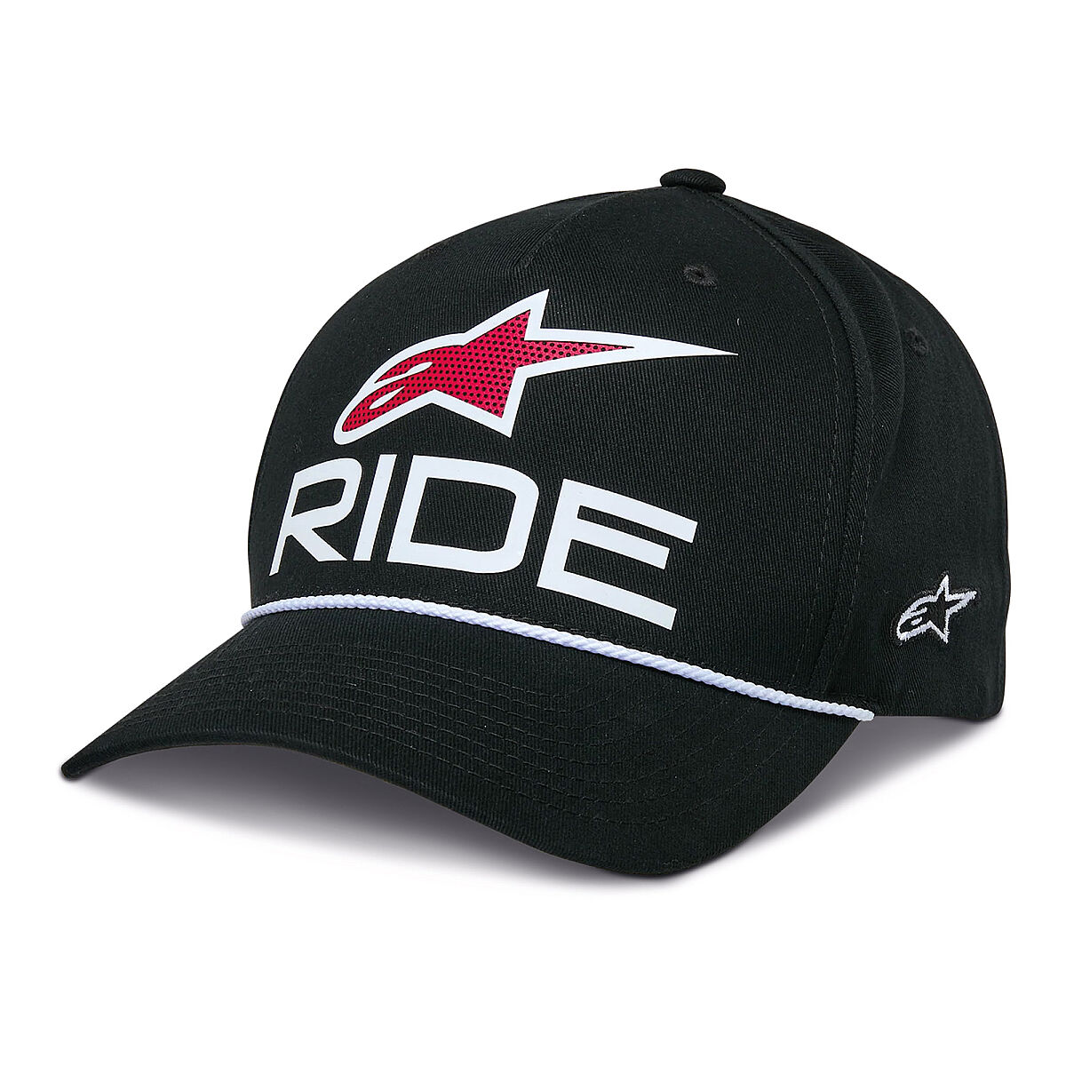 Alpinestars Ride Comp Snapback Şapka Siyah / Beyaz / Kırmızı