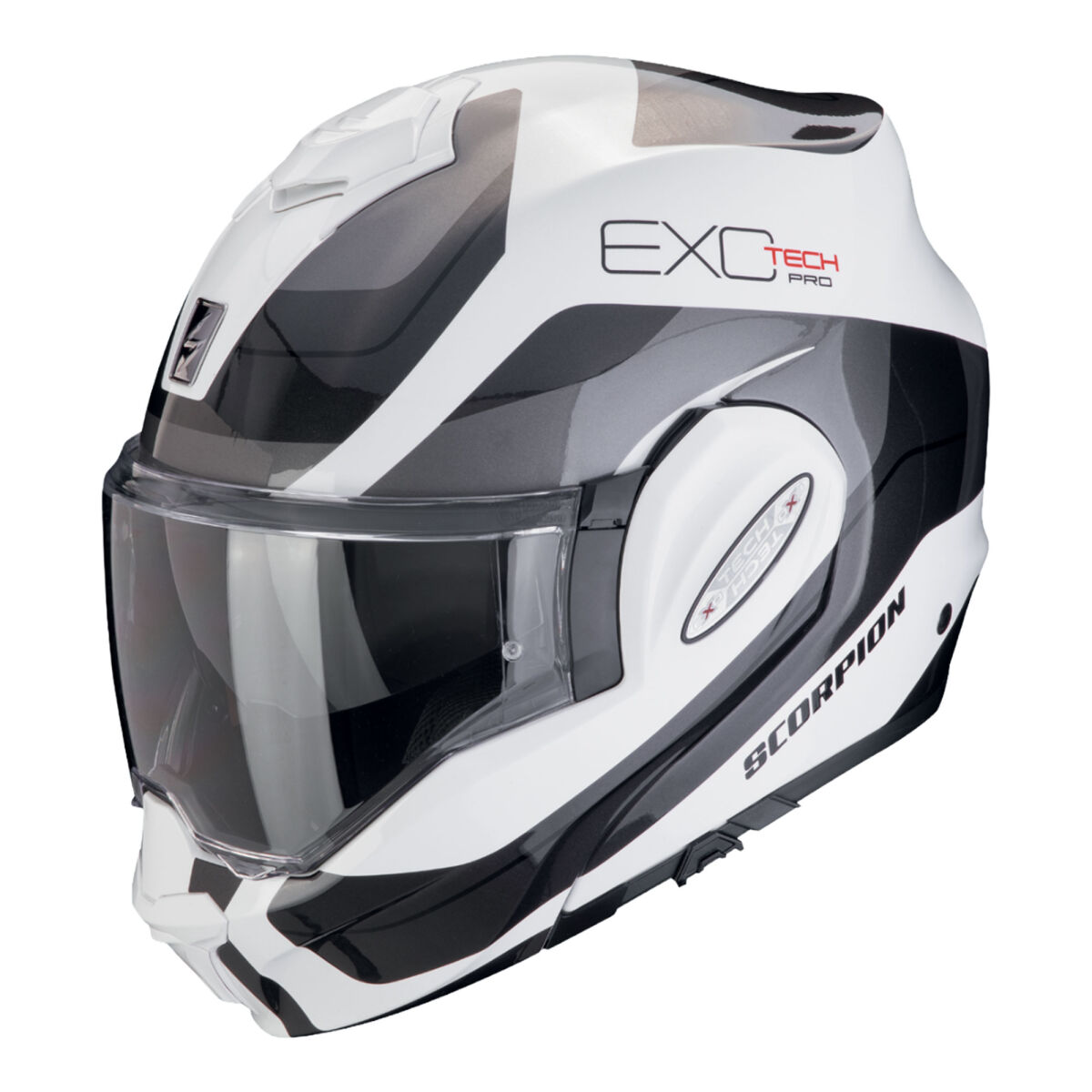 Scorpion Exo-Tech Evo Pro Acuti Çene Açılabilir Motosiklet Gri / Siyah / Kırmızı