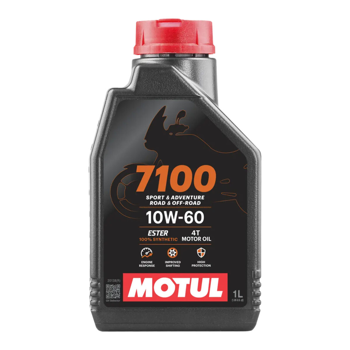 قطعات موتورسیکلت Motul 7100 10W-60 4T Motor روغن 1LT