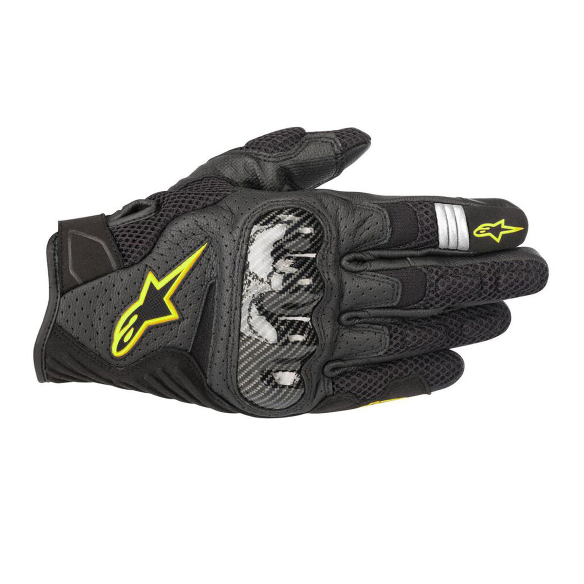 Alpinestars SMX-1 Air V2 Korumalı Motosiklet Eldiveni Siyah / Sarı
