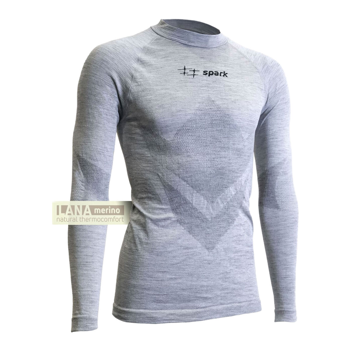Spark Giau MA621 Seamless Merino Termal ÜSt İçLik Grey
